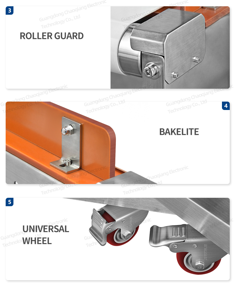 Détecteur de métaux pour emballage en papier d'aluminium CQ-806