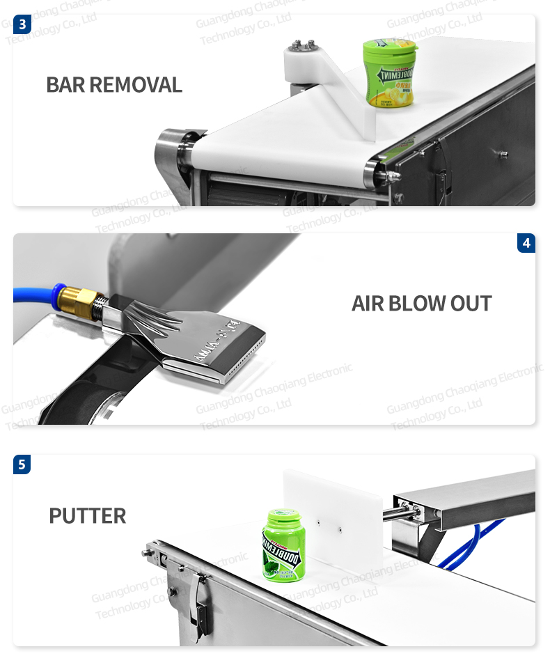 Détecteur de métaux pour emballage en papier d'aluminium CQ-806