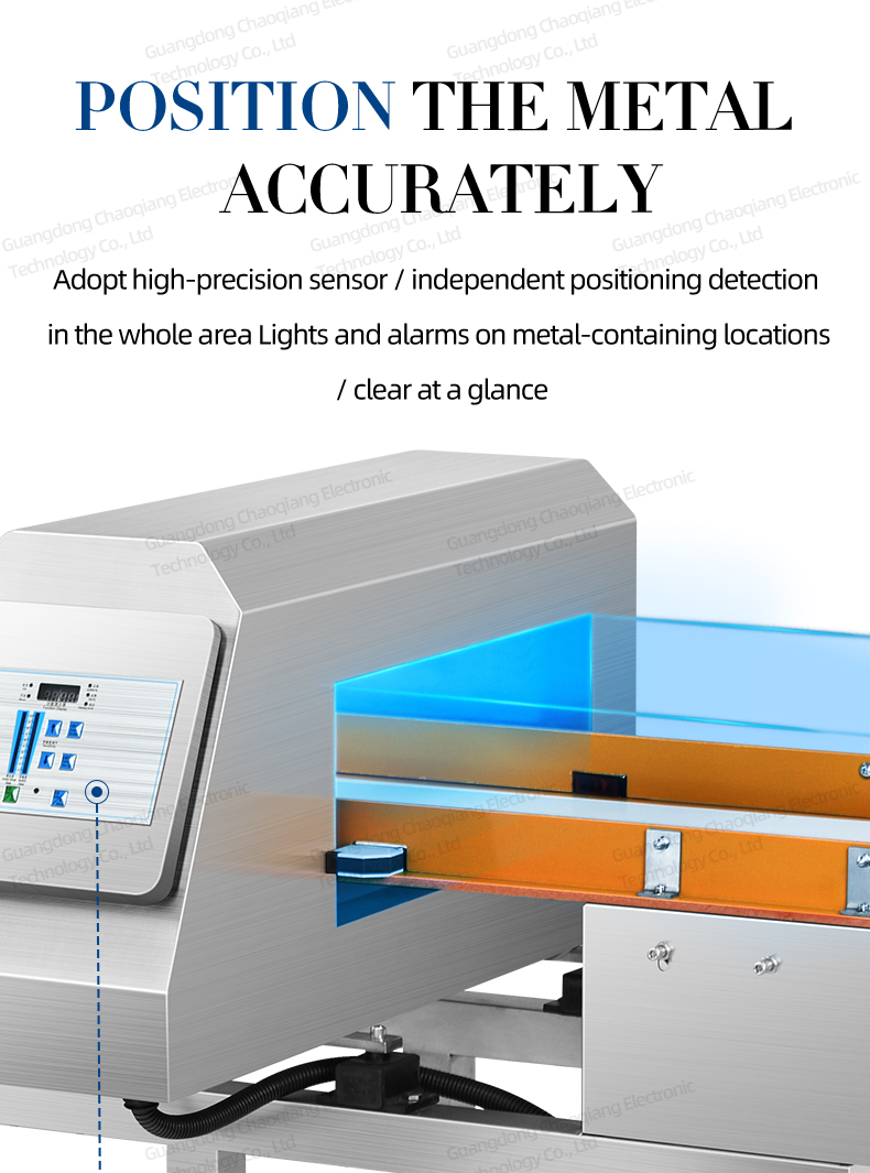 Détecteur de métaux pour emballage en papier d'aluminium CQ-806