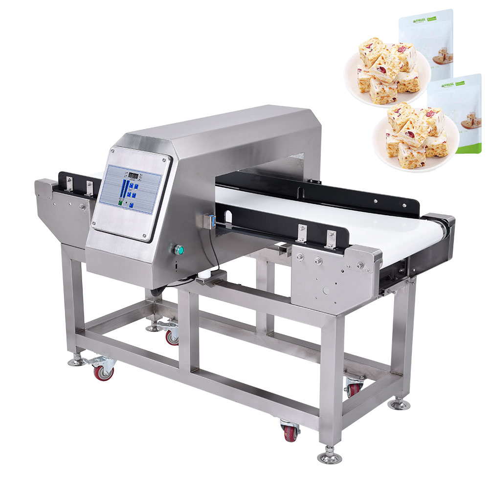 Détecteur de métaux pour un emballage en aluminium ， Biscuit Metal Detecteur ， Détecteur de métaux alimentaires intelligents